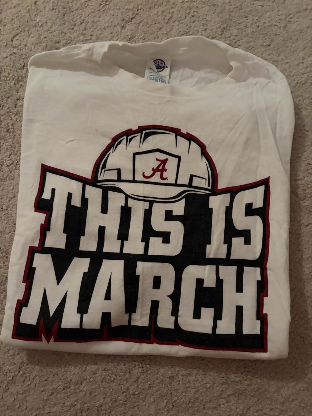 The University of Alabama 
White 'THIS IS MARCH' Graphic T-Shirt with